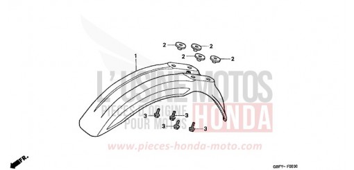 KOTFLUEGEL, VORNE CR80RBY de 2000